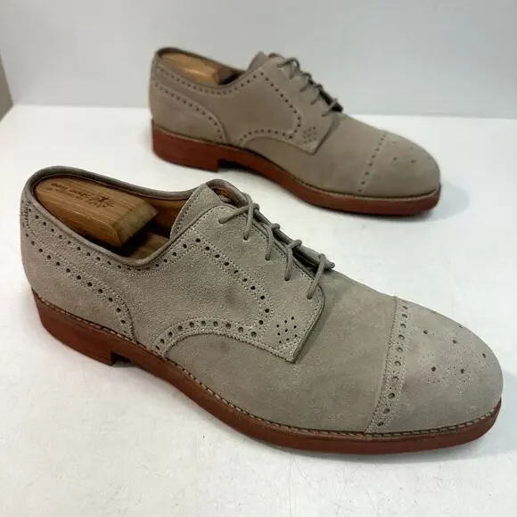 NWOT Crockett & Jones x Ralph Lauren Suede Cap Toe Brogue Made in England 10.5 D